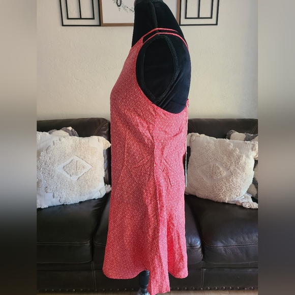 Toad&Co Women's Windsong Strappy Dress With Pockets Guava Diamond Print Size S - Picture 4 of 12